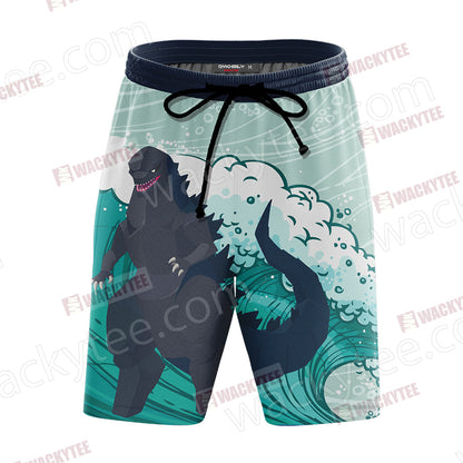 Godzilla King Of The Monsters New Style Beach Shorts