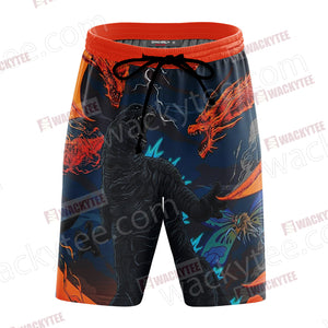 Godzilla King Of The Monsters Beach Shorts