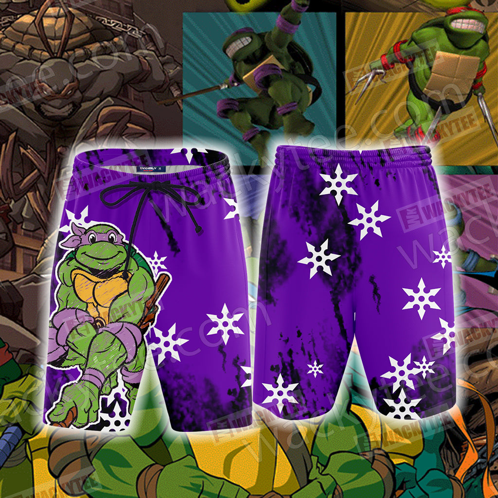 Teenage Mutant Ninja Turtles - Donatello 3D Beach Shorts