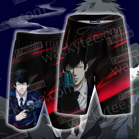 Psycho-Pass Shinya Kogami 3D Beach Shorts