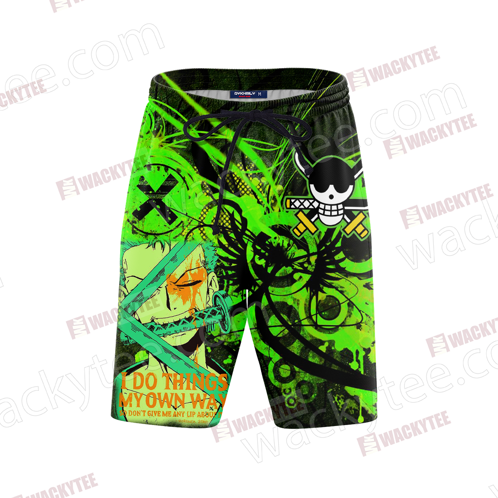 One Piece - Zoro Unisex 3D Beach Shorts