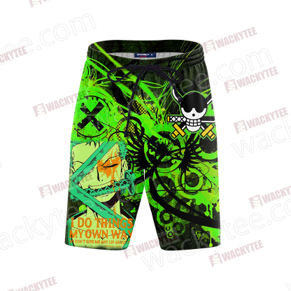 One Piece - Zoro Unisex 3D Beach Shorts