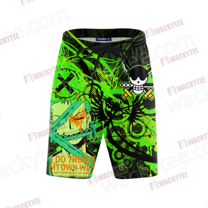 One Piece - Zoro Unisex 3D Beach Shorts