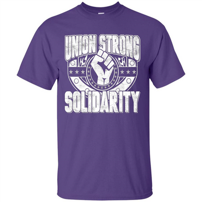 Union Strong Solidarity T-shirt Purple
