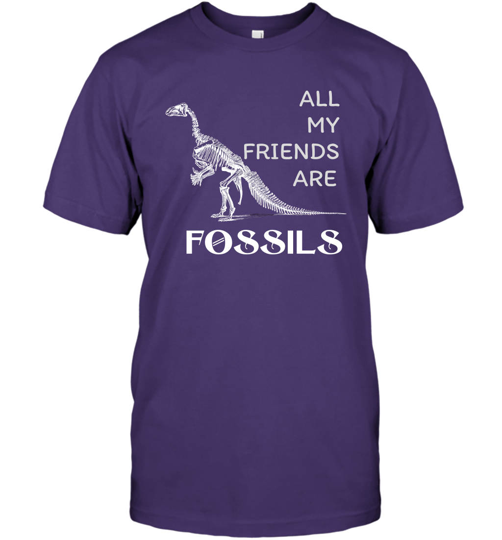 All My Friends Are Fossils Shirt T-Shirt Purple