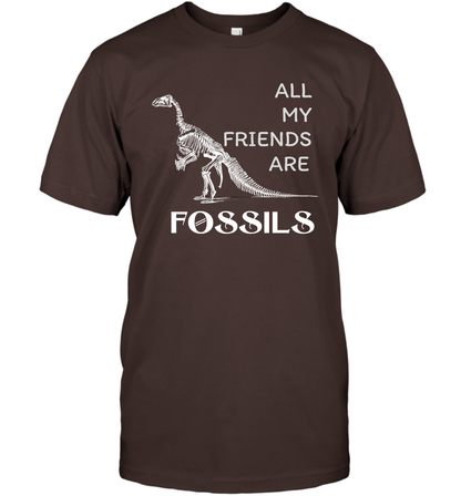 All My Friends Are Fossils Shirt T-Shirt Dark Chocolate