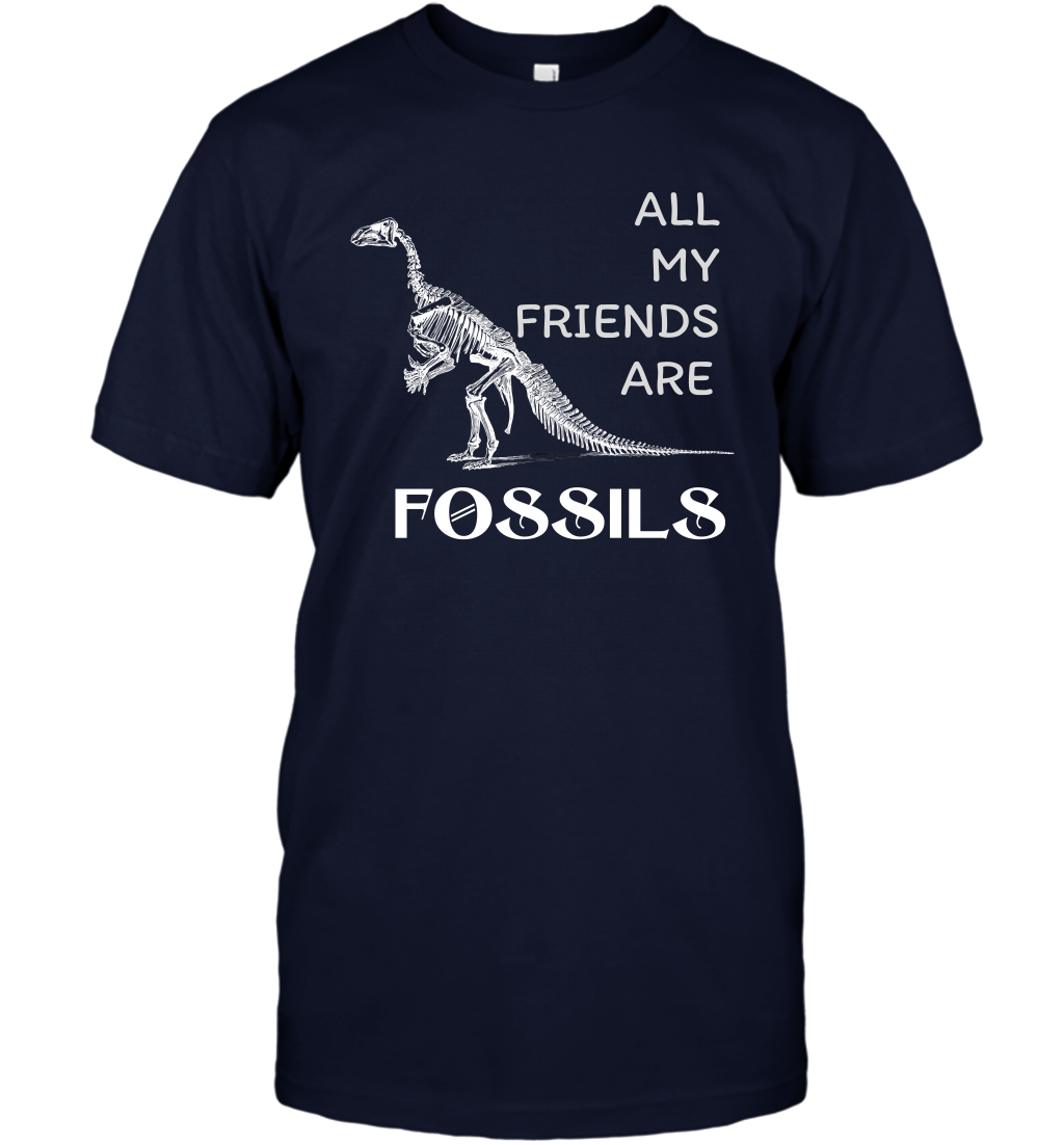All My Friends Are Fossils Shirt T-Shirt Navy