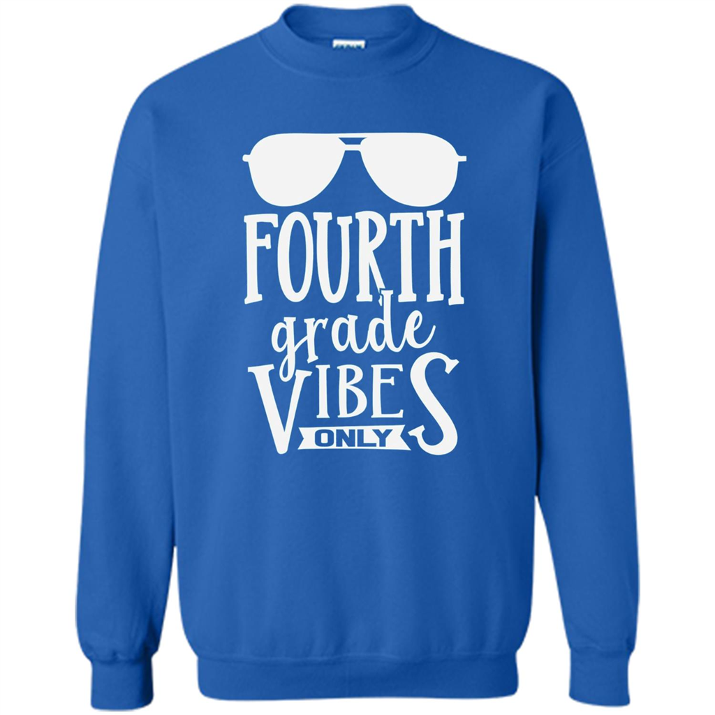 Fourth Grade Vibes Only T-shirt Back To School T-Shirt Royal
