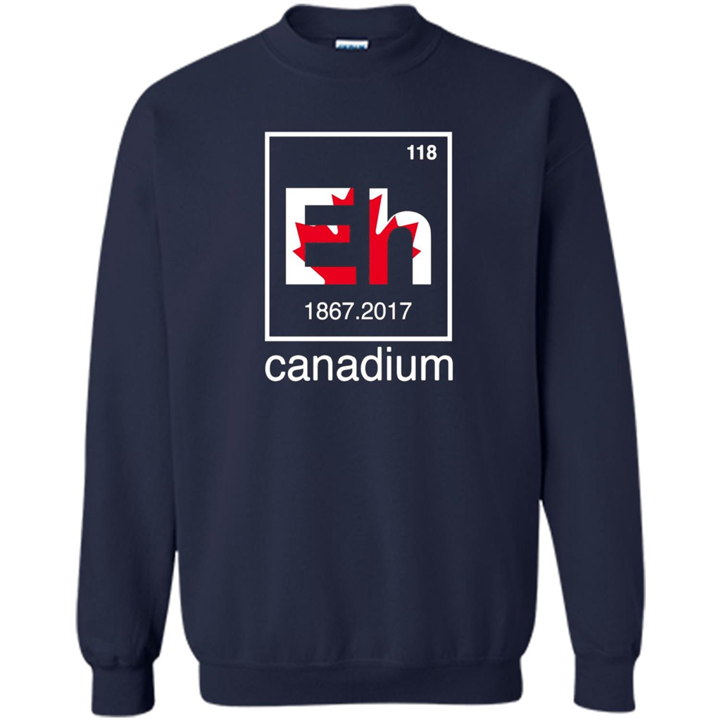 Funny Canadian T-shirt Canada Element Eh - 150 years T-Shirt Navy