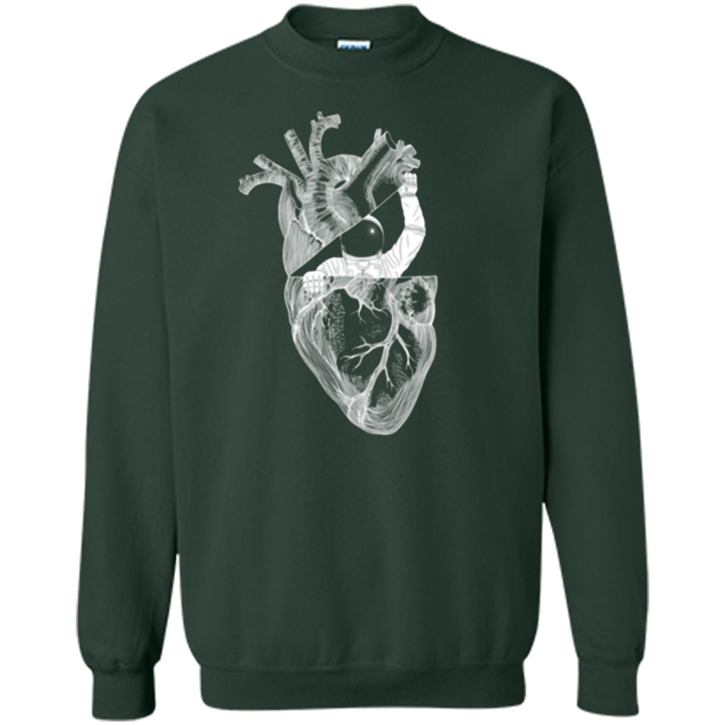 My Space T-shirt Heart T-shirt Forest Green