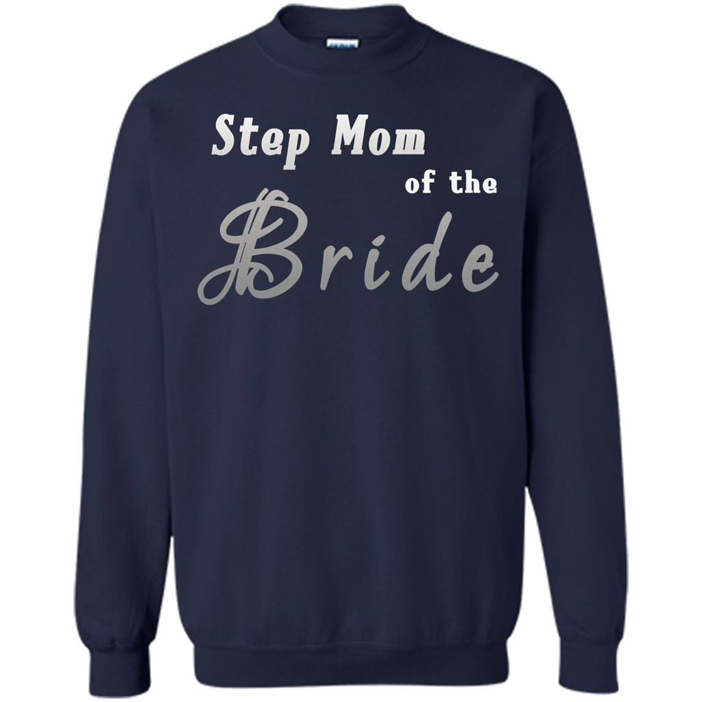 Bride's Step Mom T-shirt - New Step Mother Of Bride Navy