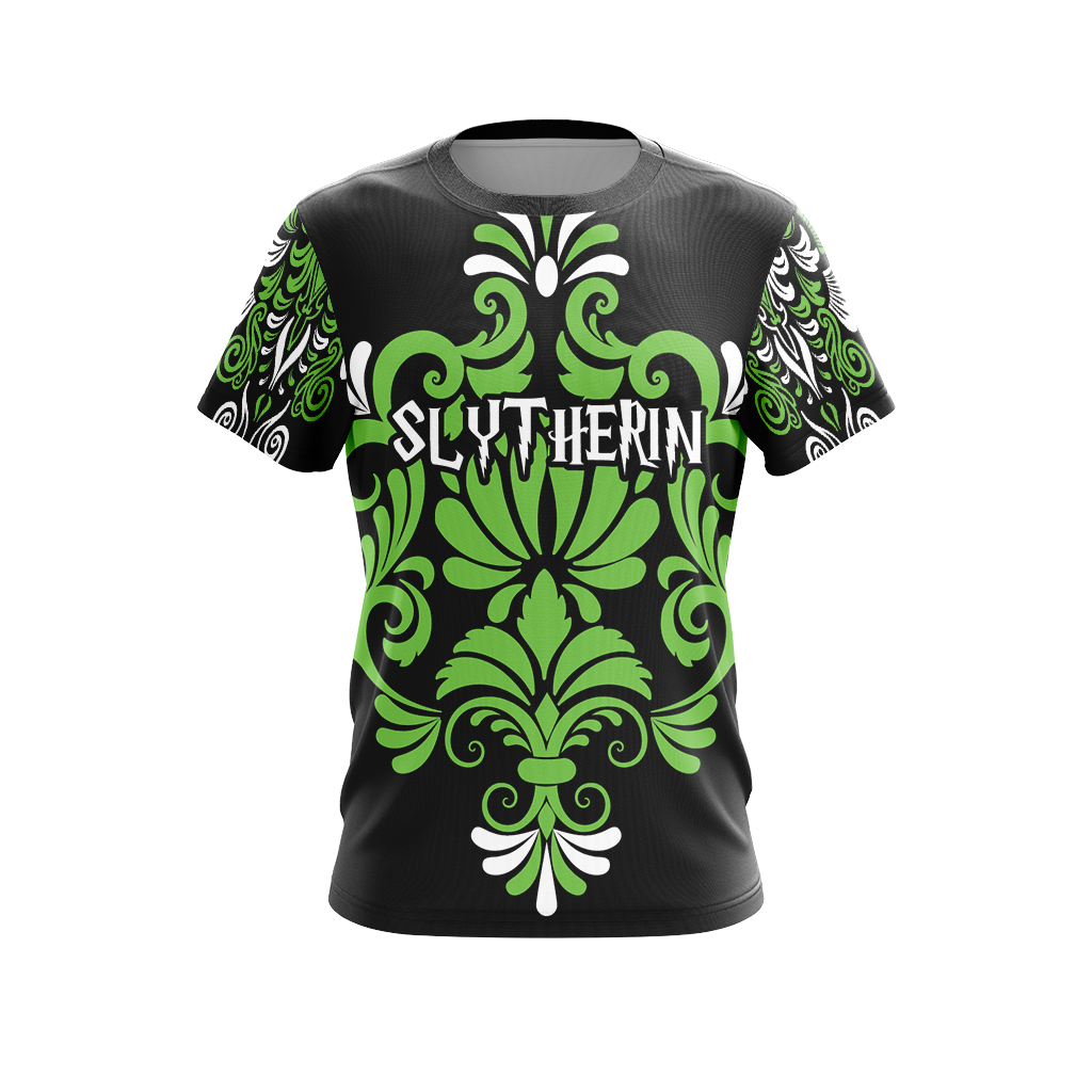 Harry Potter Hogwarts Castle - Slytherin House Wacky Style Version 1 Unisex 3D T-shirt