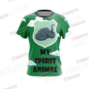 Harry Potter - Slytherin House Snake My Spirit Animal Unisex 3D T-shirt