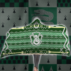 The Cunning Slytherin Harry Potter 3D Hooded Blanket