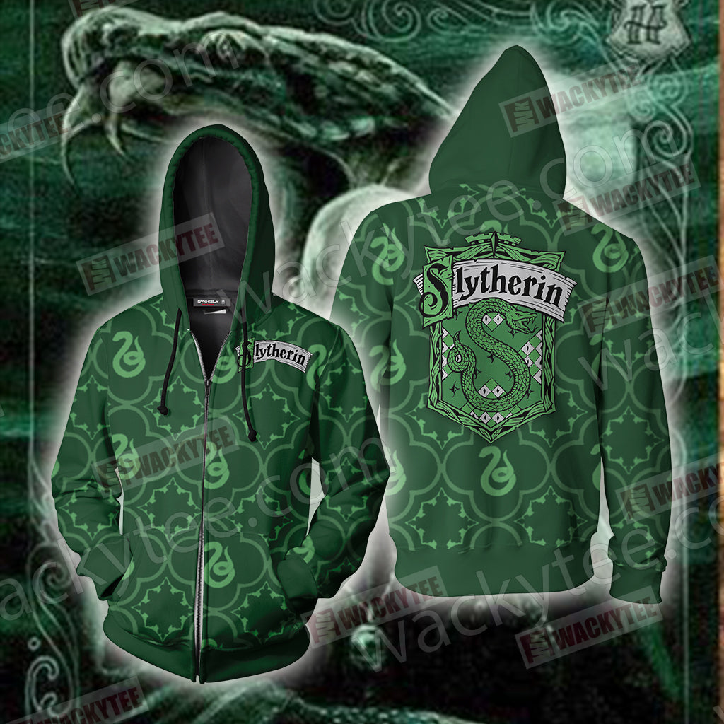Harry Potter - Cunning Like A Slytherin Zip Up Hoodie 4XL