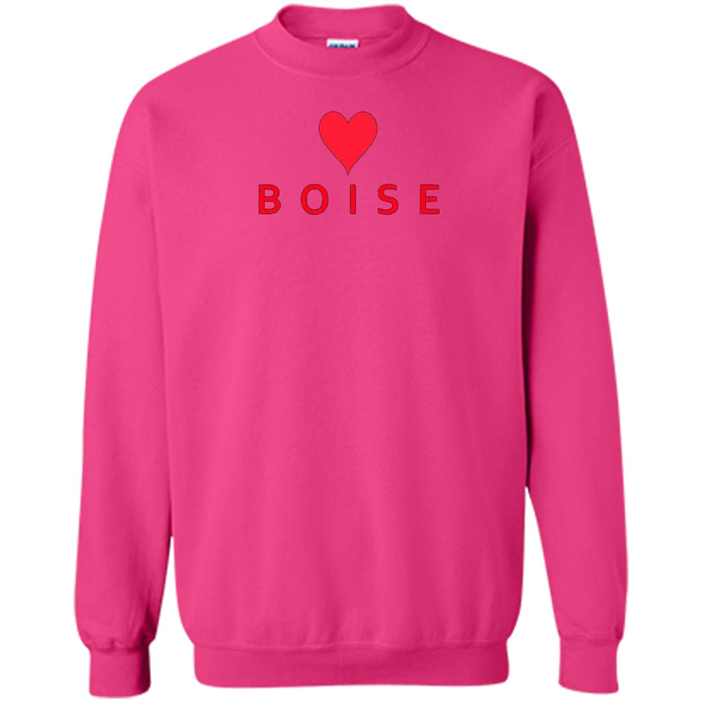 Boise Idaho With Heart Love T-shirt