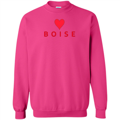 Boise Idaho With Heart Love T-shirt