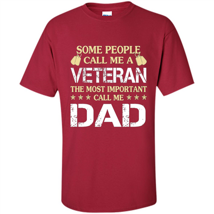 Fathers Day T-shirt The Most Important Call Me Dad Cardinal
