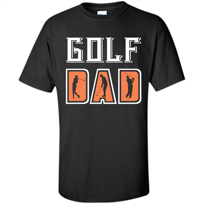 Golf Lover T-shirt Golf Dad Black