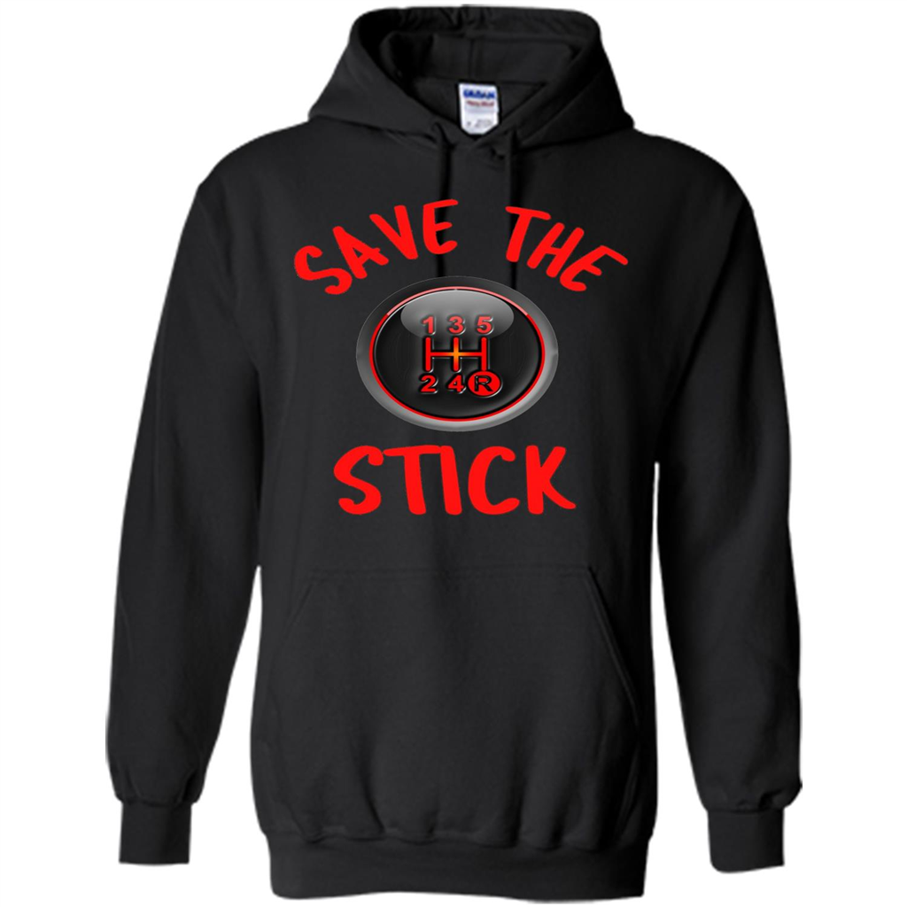 Car Racing T-Shirt Save The Stick Black