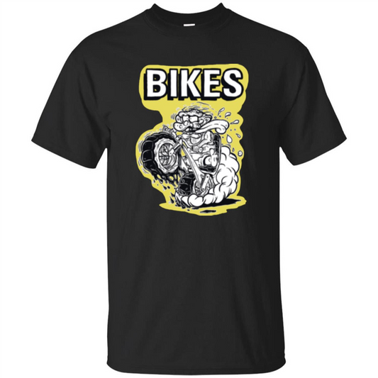 Funny Bikes T-shirt Biker Gift T-shirt Black