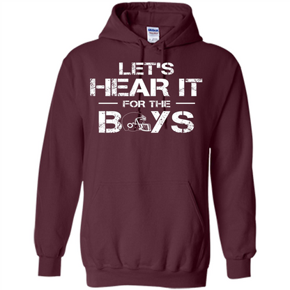 Football T-shirt Let's Hear It For The Boys Maroon