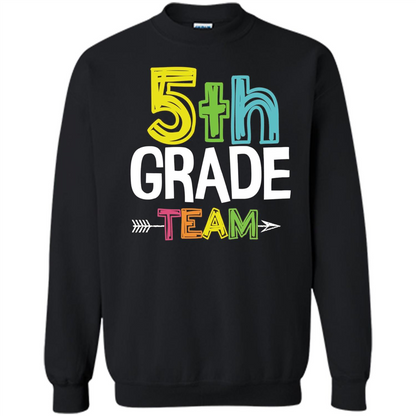 Back To School T-shirt Team Fifth Grade Teacher Black