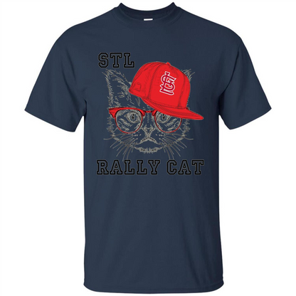 STL Rally Cat T-Shirt Saint Louis Rally Cat T-shirt Navy