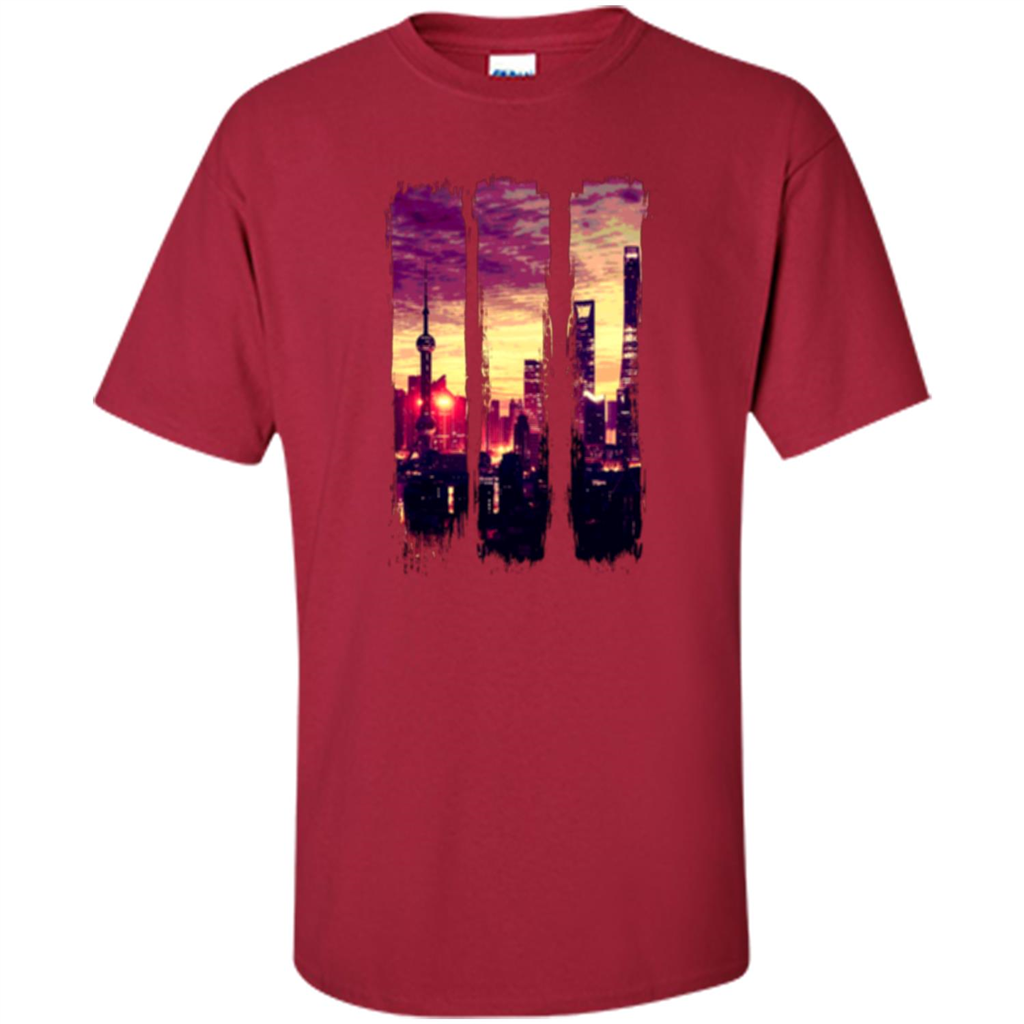 Sunset City T-shirt Cardinal