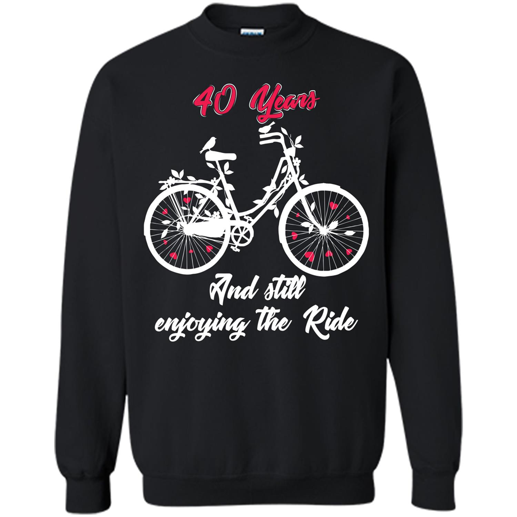 Anniversary T-shirt 40 Years And Still Enjoying The Ride Black