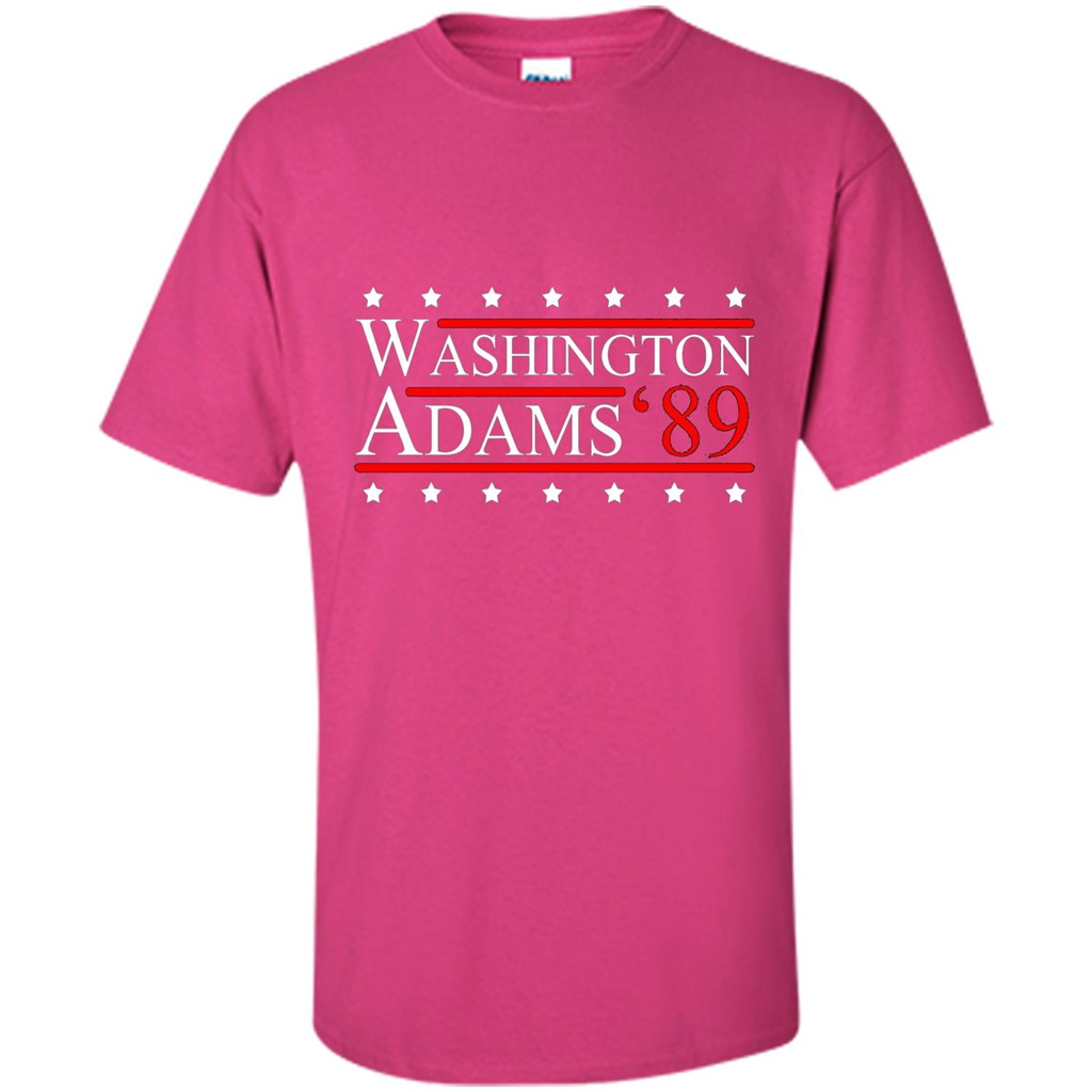 Washington Adams 1789 July 4th T-shirt Heliconia