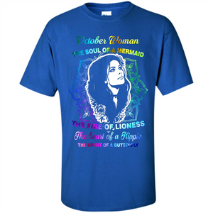 October Woman T-shirt The Heart Of A Hippie