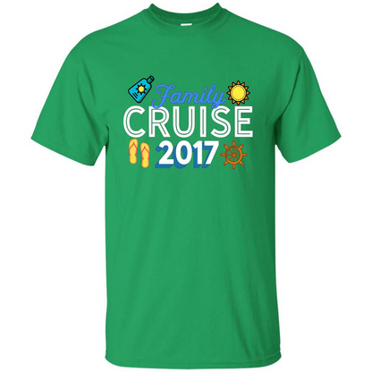 Family T-shirt Family Cruise 2017 Irish Green