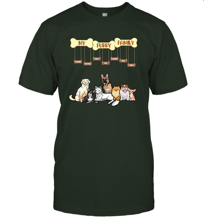 My Furry Family T-Shirt T-Shirt Forest Green