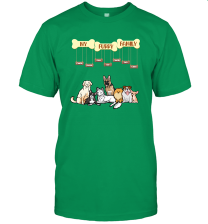 My Furry Family T-Shirt T-Shirt Irish Green