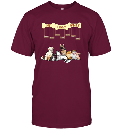 My Furry Family T-Shirt T-Shirt Maroon