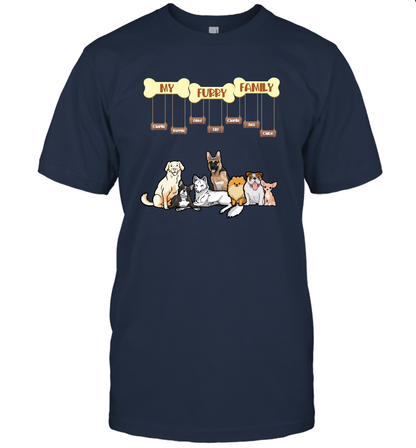 My Furry Family T-Shirt T-Shirt Navy