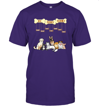 My Furry Family T-Shirt T-Shirt Purple