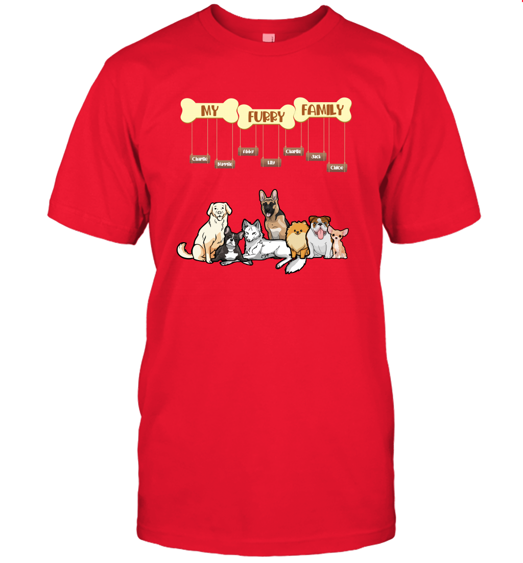 My Furry Family T-Shirt T-Shirt Red