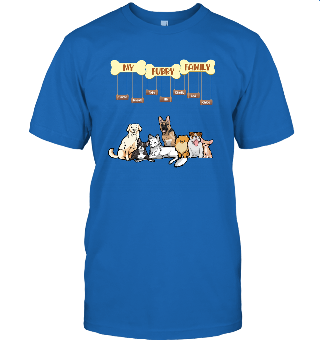 My Furry Family T-Shirt T-Shirt Royal