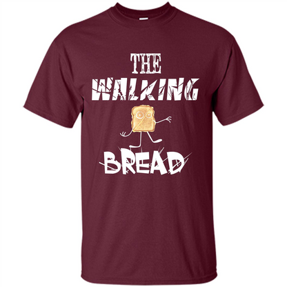 The Walking Bread T-shirt Maroon