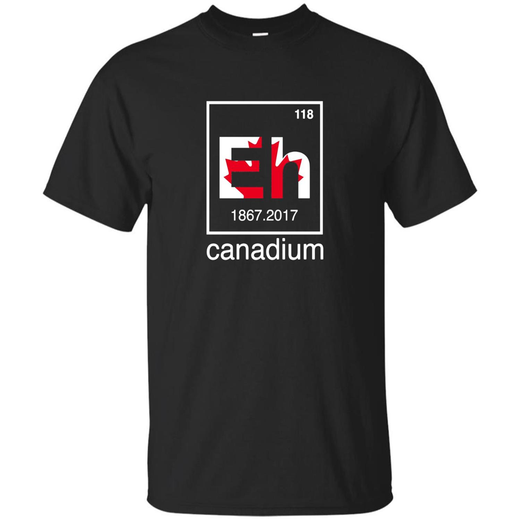 Funny Canadian T-shirt Canada Element Eh - 150 years T-Shirt Black