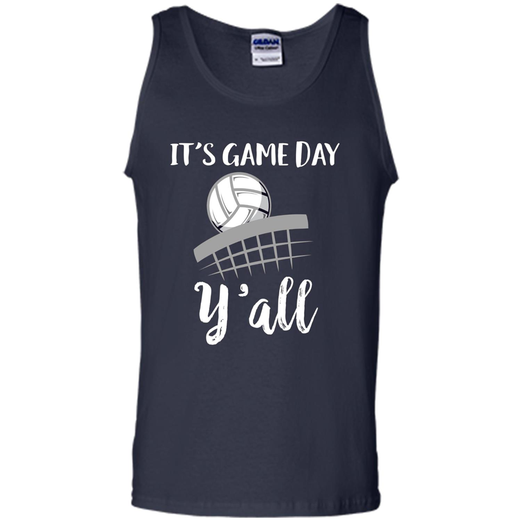 Volleyball Lovers T-shirt It's Game Day Y'all Tshirt Navy