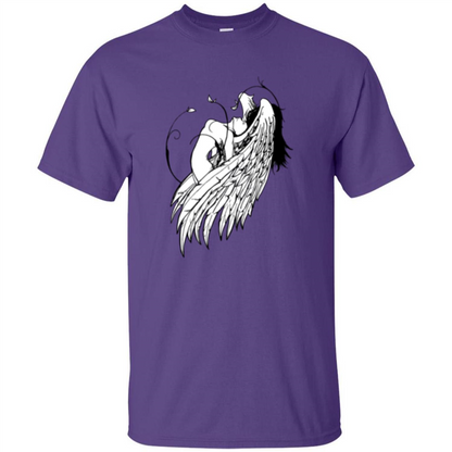 Angel T-shirt Angel Wings Purple