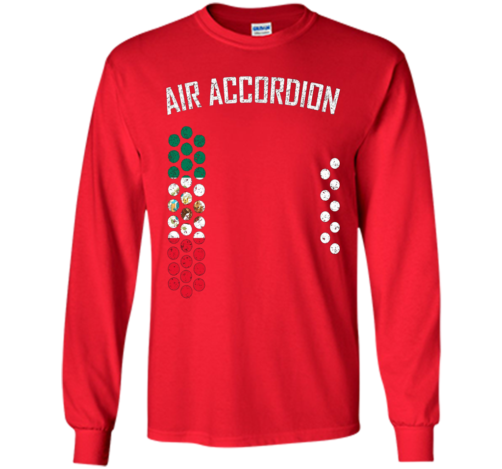 Air Accordion T-shirt The Flag Of Mexico T-shirt Red