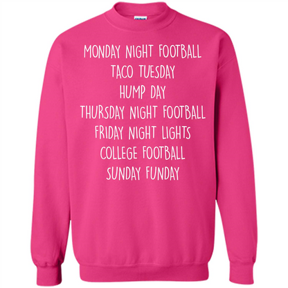 Football T-shirt Monday Night Football Taco Tuesday Heliconia