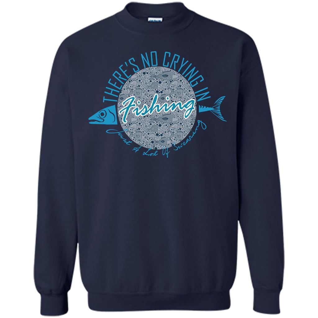 Fishing T-shirt No Crying Fishing Navy
