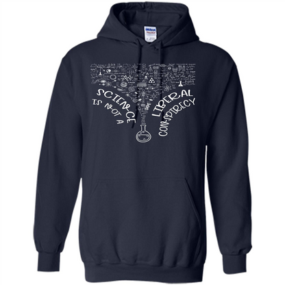 Science Lover T-shirt Science Is Not A Liberal Conspiracy Navy