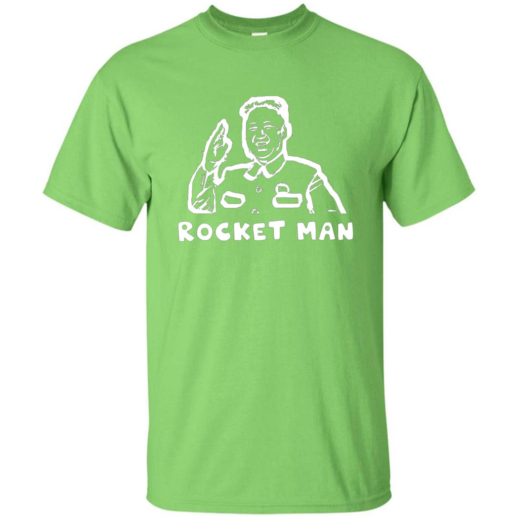 Kim Jong Un North Korea Rocket Launch T-shirt Donald Trump T-shirt Lime