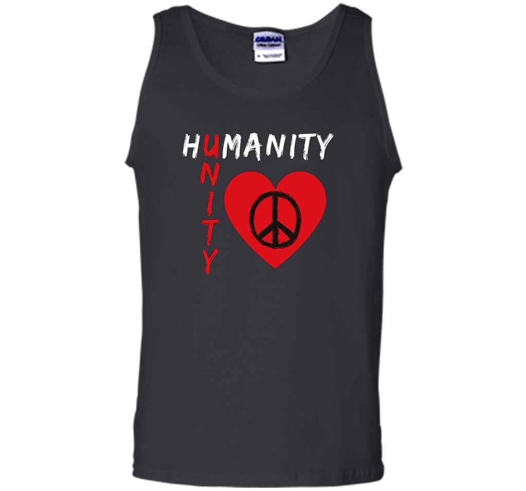 Humanity, Unity T-Shirt, Peace, Love T-shirt Black